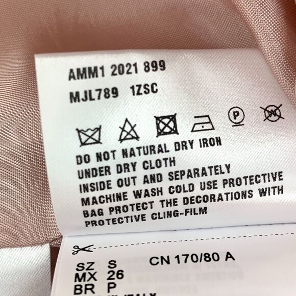 Miu Miu Pink Sequin & Diamond-Embellished Long-Sleeve Zip Jacket Size S - Picture 4 of 8